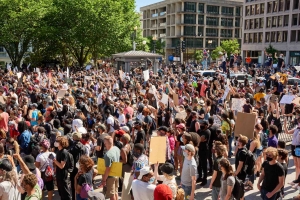 Protests in Washington, D.C., on May 30 following the killing of George Floyd.