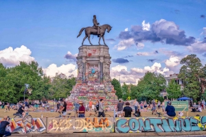 The governor of Virginia is fighting to remove the Robert E. Lee Monument in Richmond.